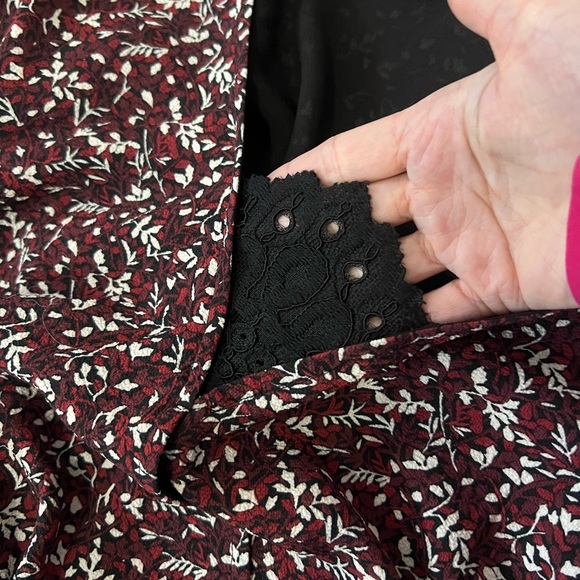 Michael Kors Red, Black and White Long Sleeve Dress - Picture 7 of 8